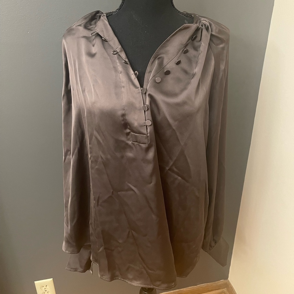 Dark Grey H&M Blouse-New w/Tags